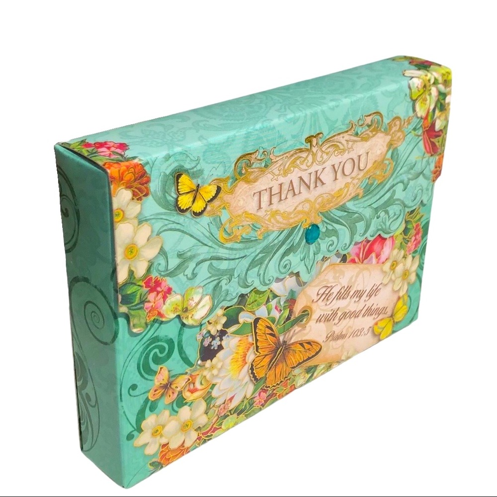 Pooch & Sweetheart Scripture Floral Embellished Pouch w/o Cards (96807)